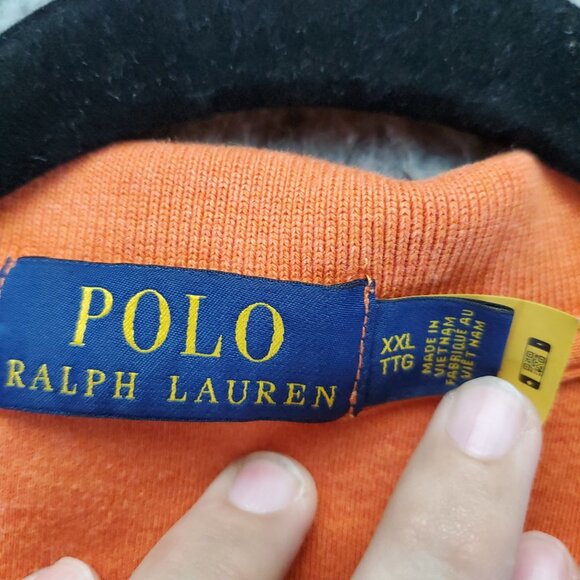Polo Ralph Lauren Shirt Mens XXL Orange Classic Fit Polo Short Sleeve - Picture 2 of 9